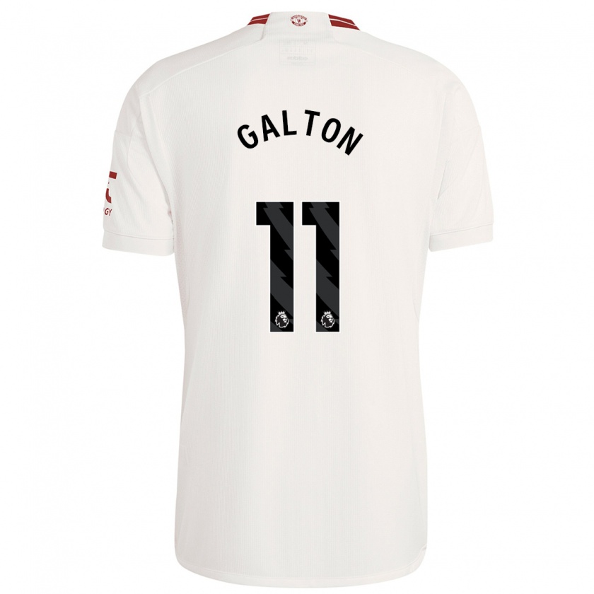 Kandiny Kinder Leah Galton #11 Weiß Ausweichtrikot Trikot 2023/24 T-Shirt