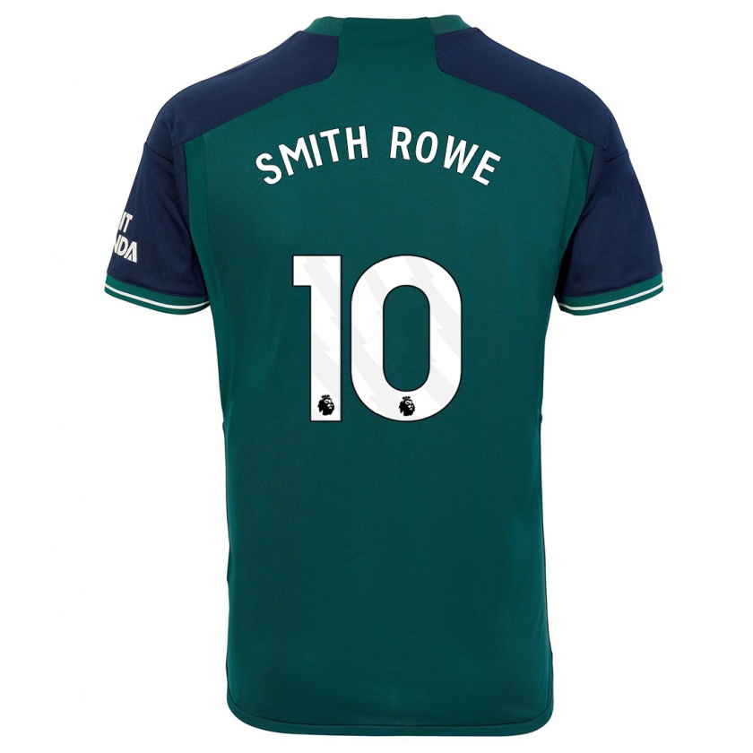 Kandiny Kinder Emile Smith Rowe #10 Grün Ausweichtrikot Trikot 2023/24 T-Shirt
