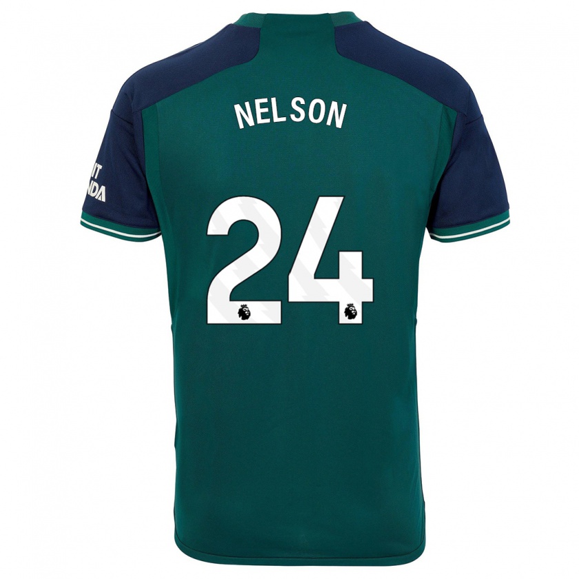Kandiny Kinder Reiss Nelson #24 Grün Ausweichtrikot Trikot 2023/24 T-Shirt