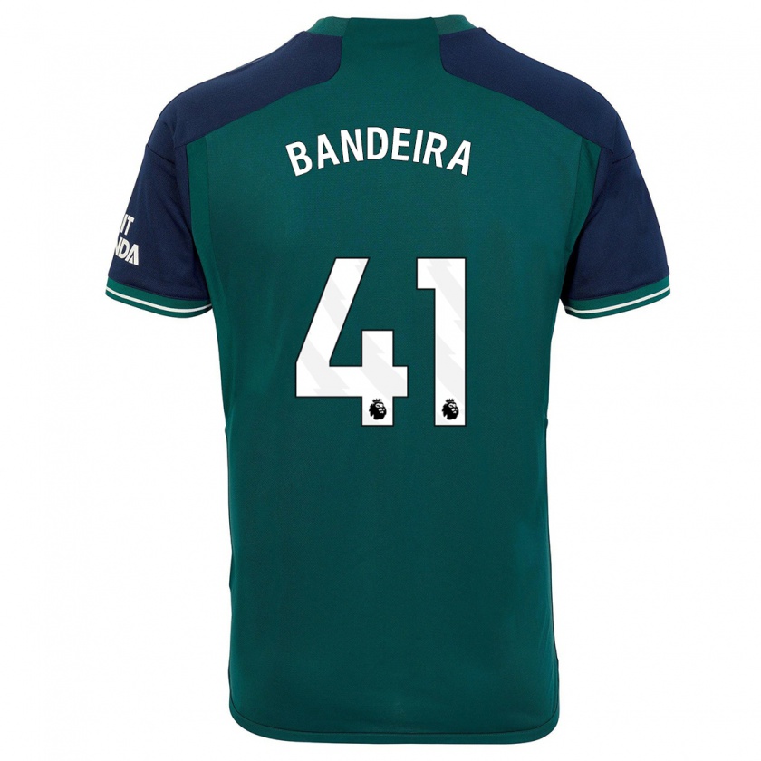Kandiny Kinder Mauro Bandeira #41 Grün Ausweichtrikot Trikot 2023/24 T-Shirt