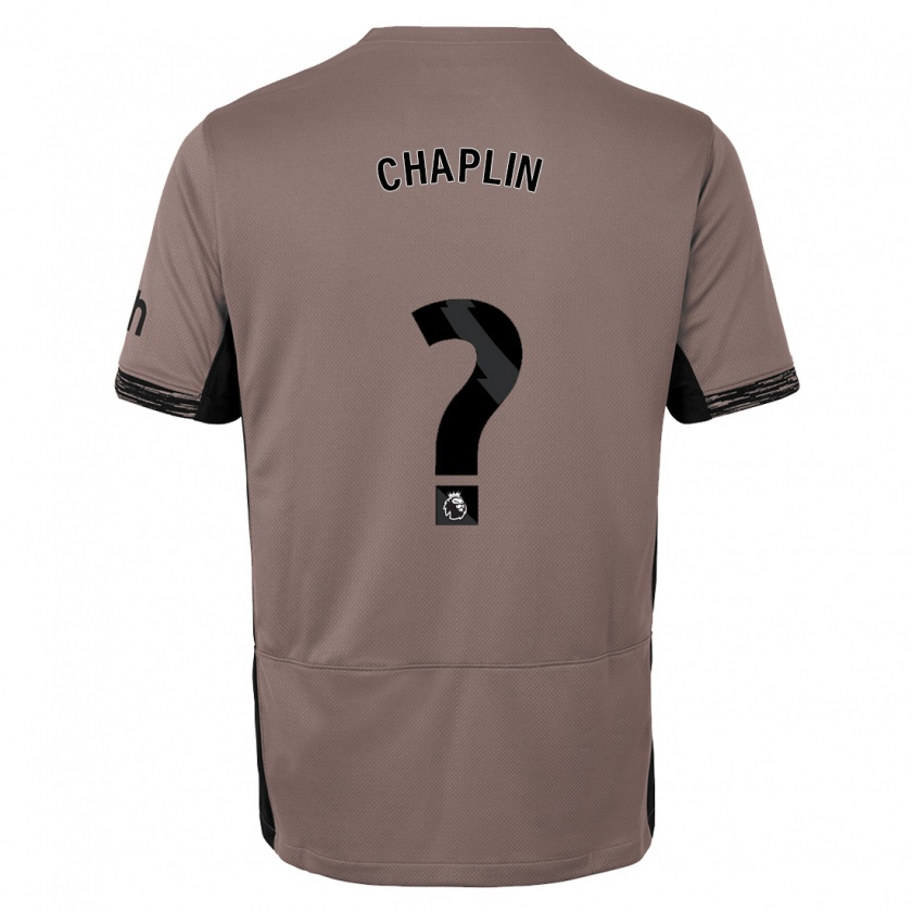 Kandiny Kinder Archie Chaplin #0 Dunkelbeige Ausweichtrikot Trikot 2023/24 T-Shirt
