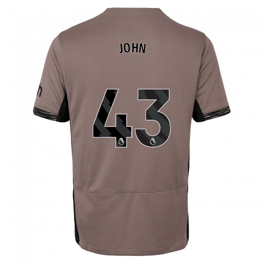 Kandiny Kinder Nile John #43 Dunkelbeige Ausweichtrikot Trikot 2023/24 T-Shirt