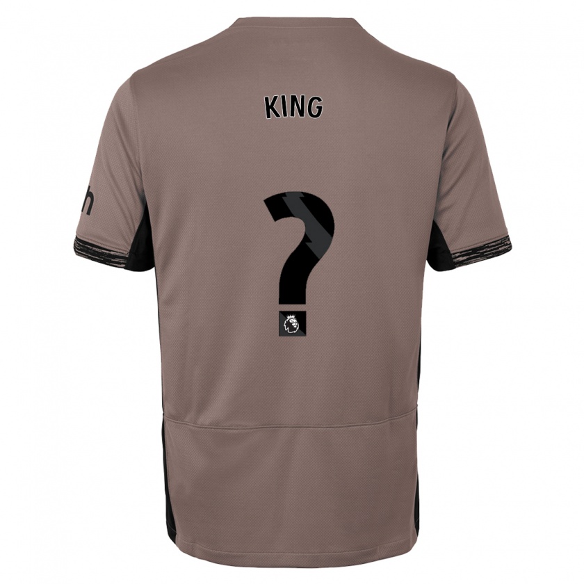 Kandiny Kinder Maeson King #0 Dunkelbeige Ausweichtrikot Trikot 2023/24 T-Shirt