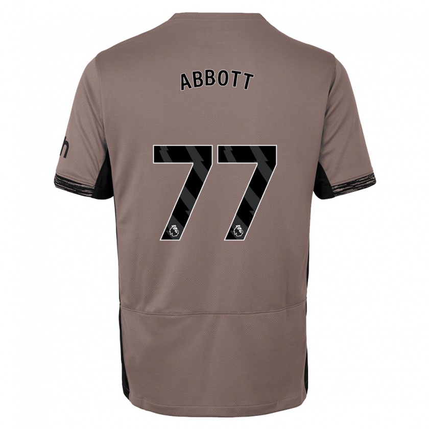 Kandiny Kinder George Abbott #77 Dunkelbeige Ausweichtrikot Trikot 2023/24 T-Shirt