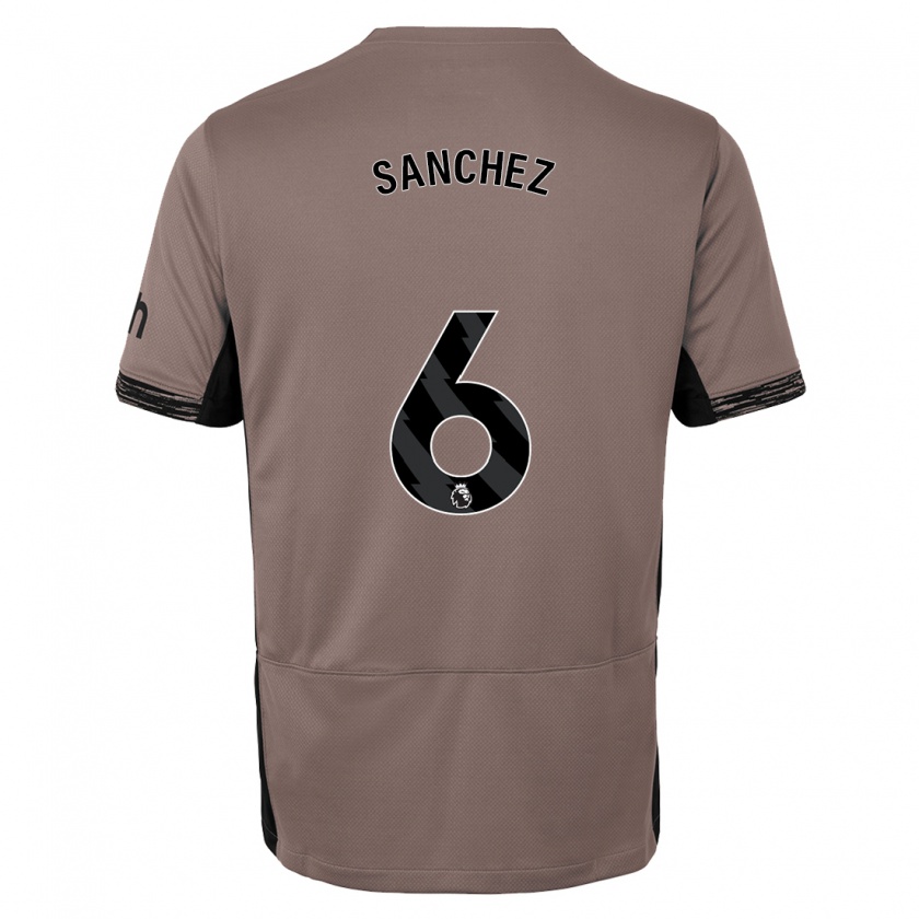 Kandiny Kinder Davinson Sanchez #6 Dunkelbeige Ausweichtrikot Trikot 2023/24 T-Shirt