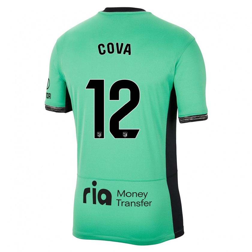Kandiny Kinder Adrian Cova #12 Frühlingsgrün Ausweichtrikot Trikot 2023/24 T-Shirt