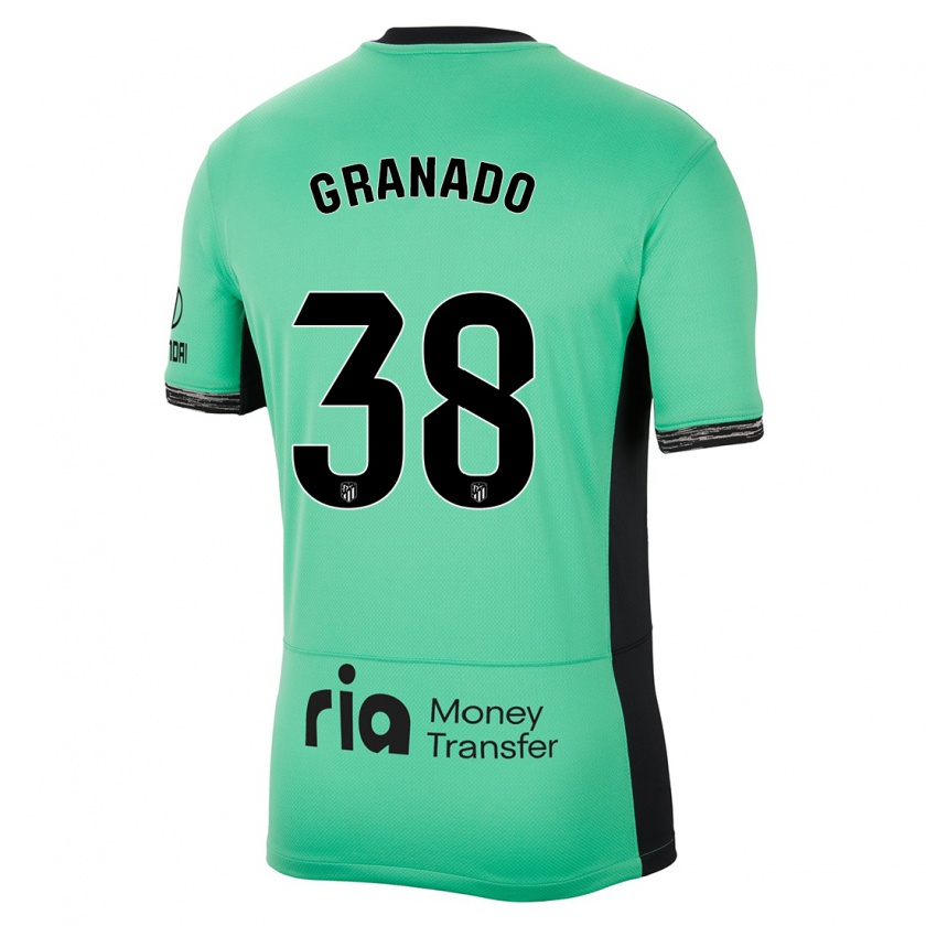 Kandiny Kinder Adrian Granado #38 Frühlingsgrün Ausweichtrikot Trikot 2023/24 T-Shirt