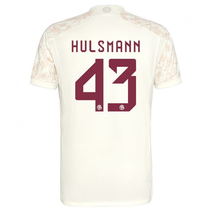 Kandiny Kinder Tom Hülsmann #43 Cremefarben Ausweichtrikot Trikot 2023/24 T-Shirt