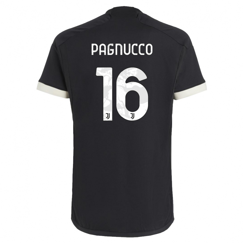 Kandiny Kinder Filippo Pagnucco #16 Schwarz Ausweichtrikot Trikot 2023/24 T-Shirt