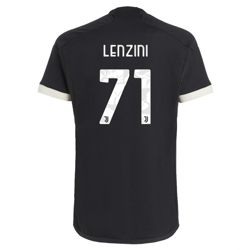 Kandiny Kinder Martina Lenzini #71 Schwarz Ausweichtrikot Trikot 2023/24 T-Shirt