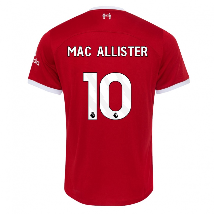 Kandiny Herren Alexis Mac Allister #10 Rot Heimtrikot Trikot 2023/24 T-Shirt