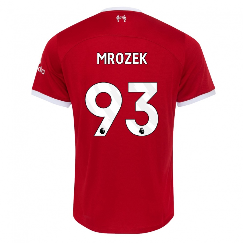 Kandiny Herren Fabian Mrozek #93 Rot Heimtrikot Trikot 2023/24 T-Shirt