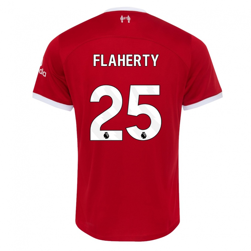 Kandiny Herren Gilly Flaherty #25 Rot Heimtrikot Trikot 2023/24 T-Shirt