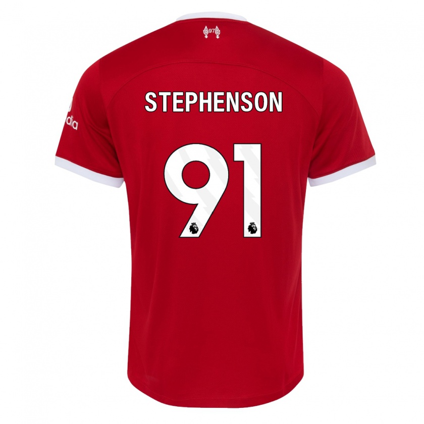 Kandiny Herren Luca Stephenson #91 Rot Heimtrikot Trikot 2023/24 T-Shirt