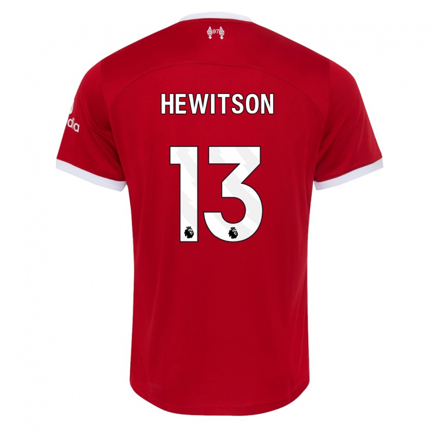 Kandiny Herren Luke Hewitson #13 Rot Heimtrikot Trikot 2023/24 T-Shirt