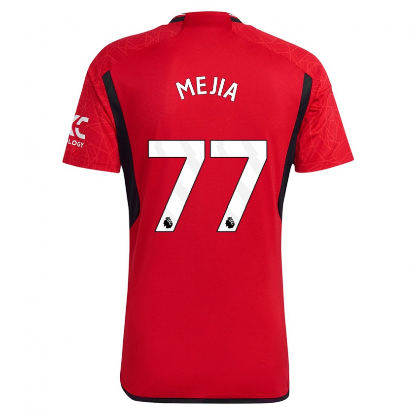 Kandiny Herren Mateo Mejia #77 Rot Heimtrikot Trikot 2023/24 T-Shirt