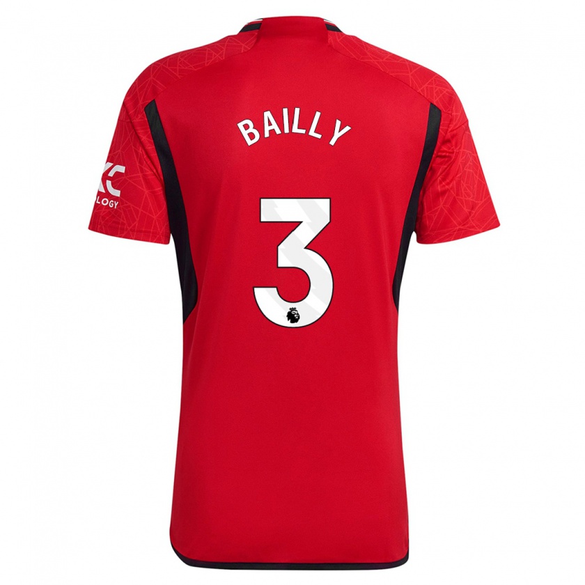 Kandiny Herren Eric Bailly #3 Rot Heimtrikot Trikot 2023/24 T-Shirt