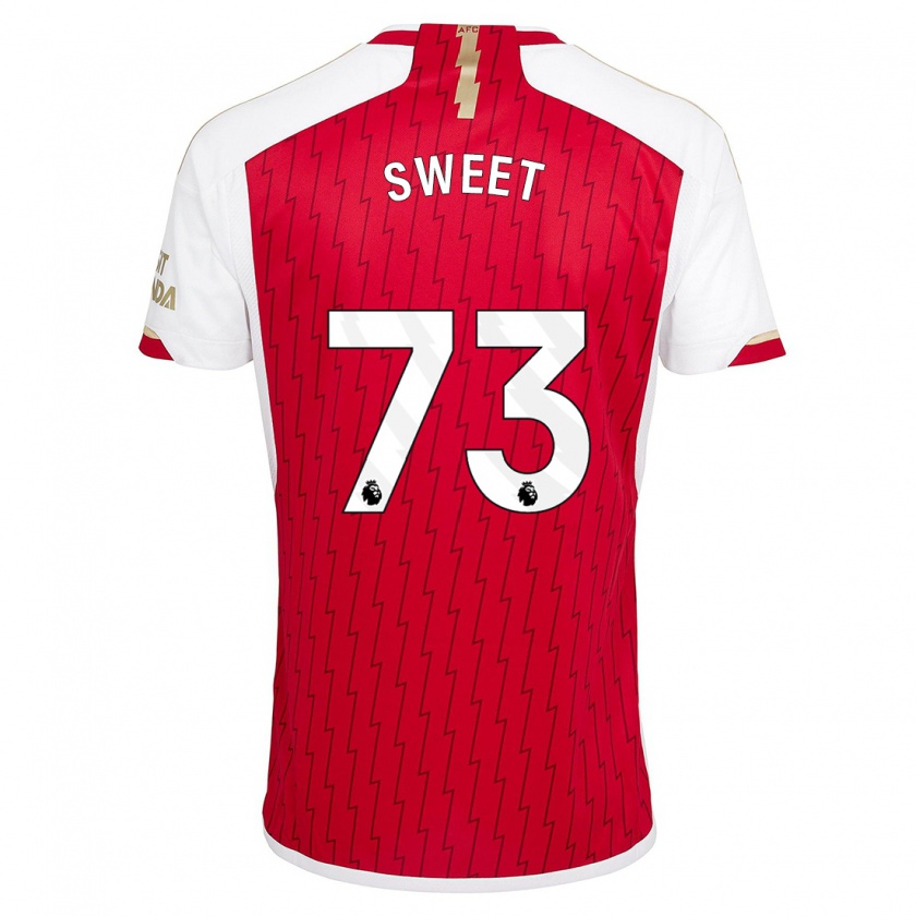 Kandiny Herren James Sweet #73 Rot Heimtrikot Trikot 2023/24 T-Shirt