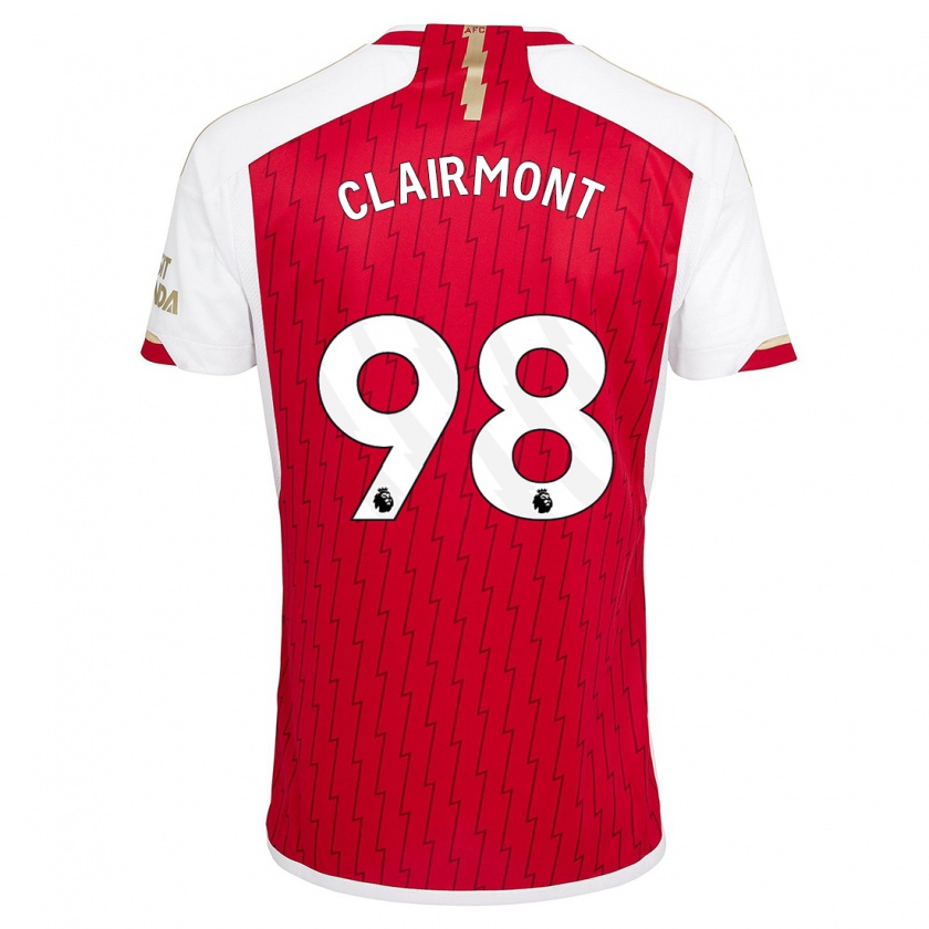 Kandiny Herren Reece Clairmont #98 Rot Heimtrikot Trikot 2023/24 T-Shirt