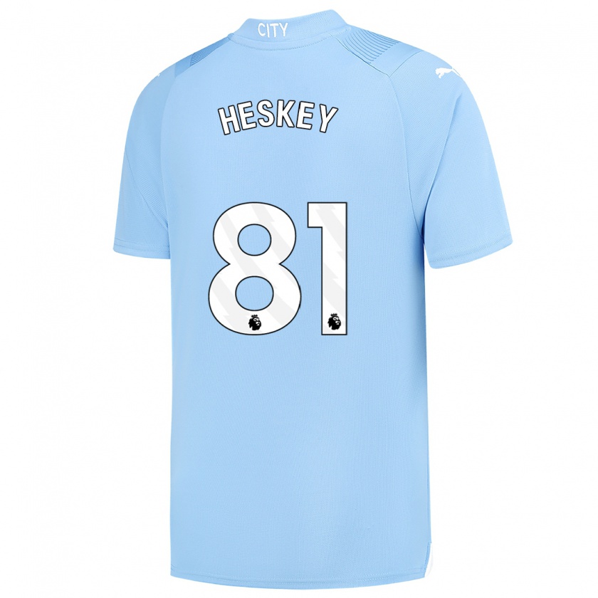 Kandiny Herren Jaden Heskey #81 Hellblau Heimtrikot Trikot 2023/24 T-Shirt
