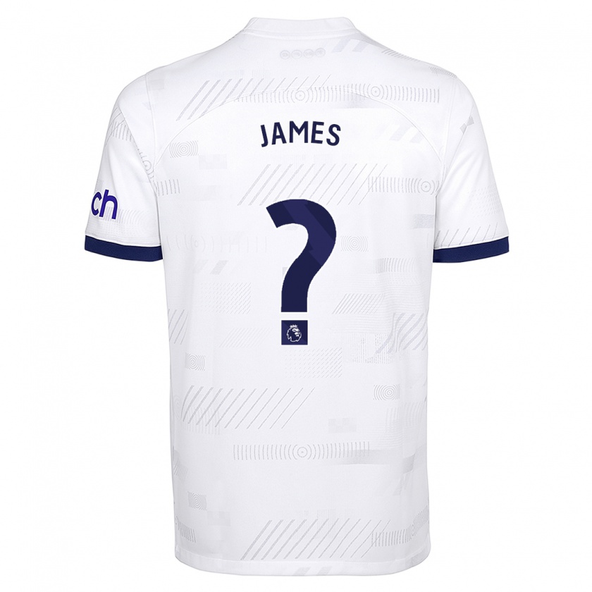 Kandiny Herren Herbie James #0 Weiß Heimtrikot Trikot 2023/24 T-Shirt