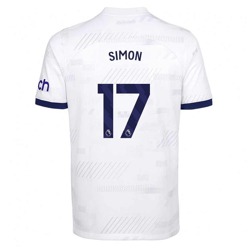 Kandiny Herren Kyah Simon #17 Weiß Heimtrikot Trikot 2023/24 T-Shirt