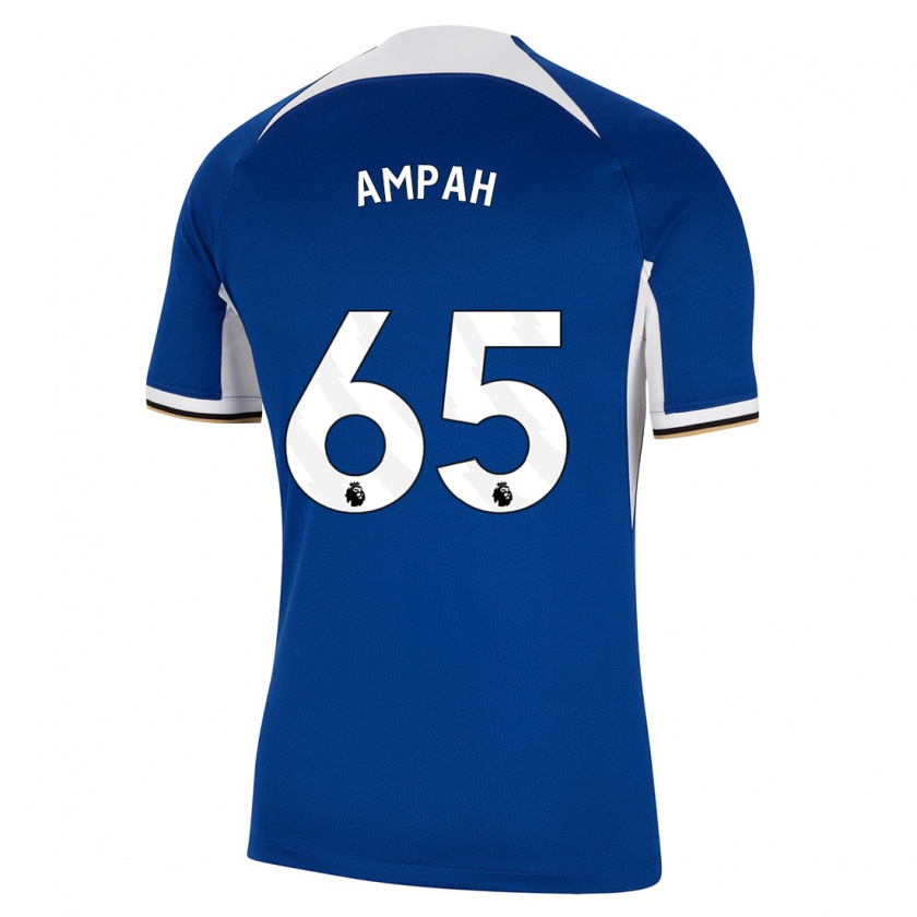 Kandiny Herren Ato Ampah #65 Blau Heimtrikot Trikot 2023/24 T-Shirt