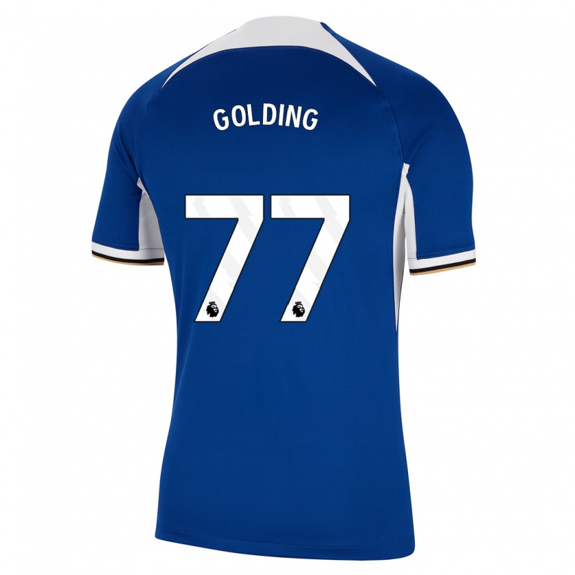 Kandiny Herren Michael Golding #77 Blau Heimtrikot Trikot 2023/24 T-Shirt