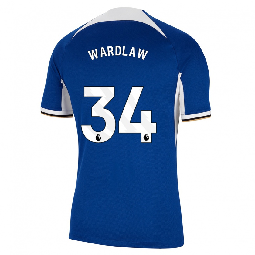 Kandiny Herren Charlotte Wardlaw #34 Blau Heimtrikot Trikot 2023/24 T-Shirt