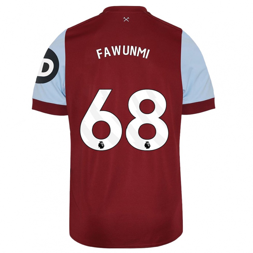 Kandiny Herren Favour Fawunmi #68 Kastanienbraun Heimtrikot Trikot 2023/24 T-Shirt