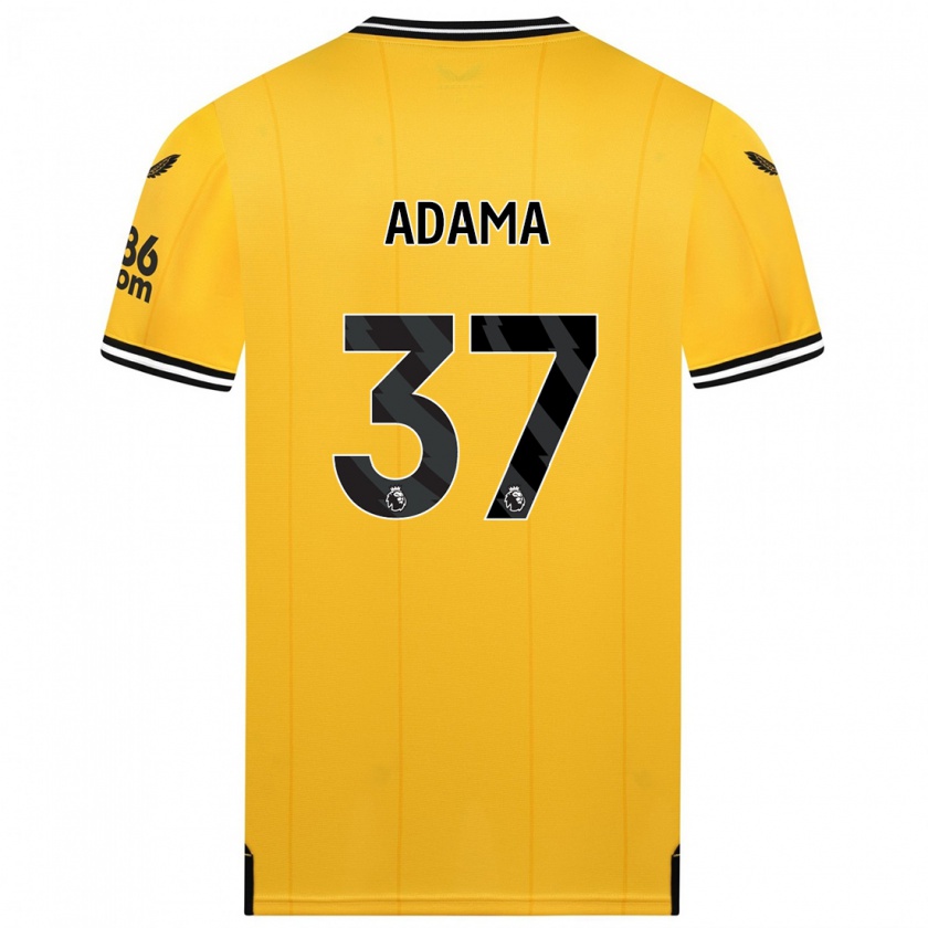 Kandiny Herren Adama Traore #37 Gelb Heimtrikot Trikot 2023/24 T-Shirt