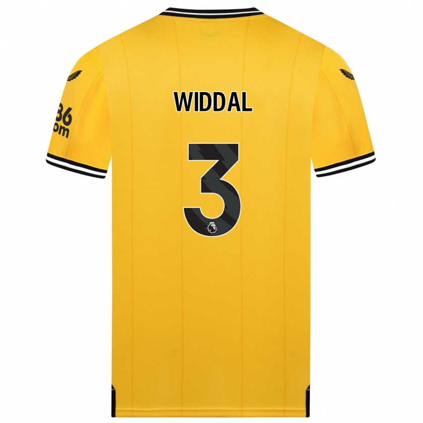 Kandiny Herren Natalie Widdal #3 Gelb Heimtrikot Trikot 2023/24 T-Shirt