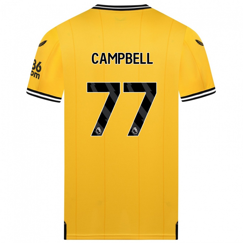 Kandiny Herren Chem Campbell #77 Gelb Heimtrikot Trikot 2023/24 T-Shirt