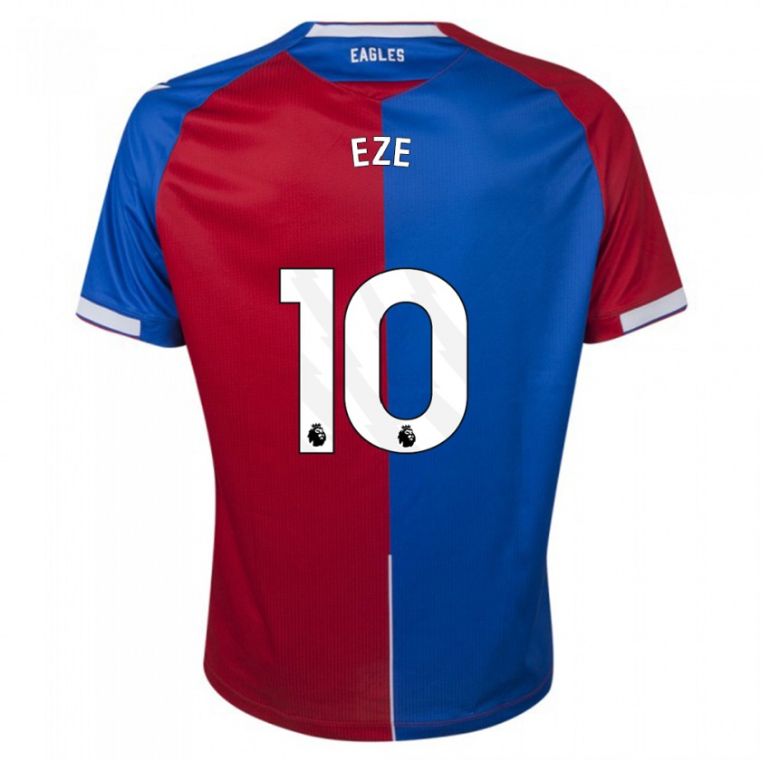 Kandiny Herren Eberechi Eze #10 Rot Blau Heimtrikot Trikot 2023/24 T-Shirt