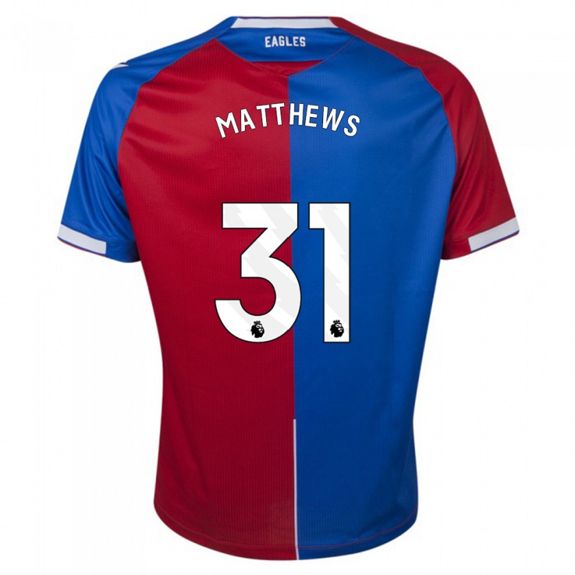 Kandiny Herren Remi Matthews #31 Rot Blau Heimtrikot Trikot 2023/24 T-Shirt