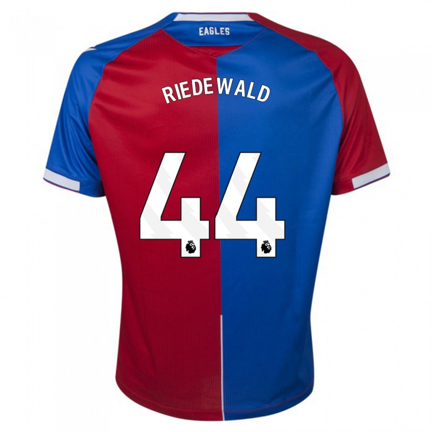 Kandiny Herren Jairo Riedewald #44 Rot Blau Heimtrikot Trikot 2023/24 T-Shirt