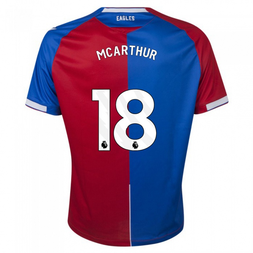 Kandiny Herren James Mcarthur #18 Rot Blau Heimtrikot Trikot 2023/24 T-Shirt