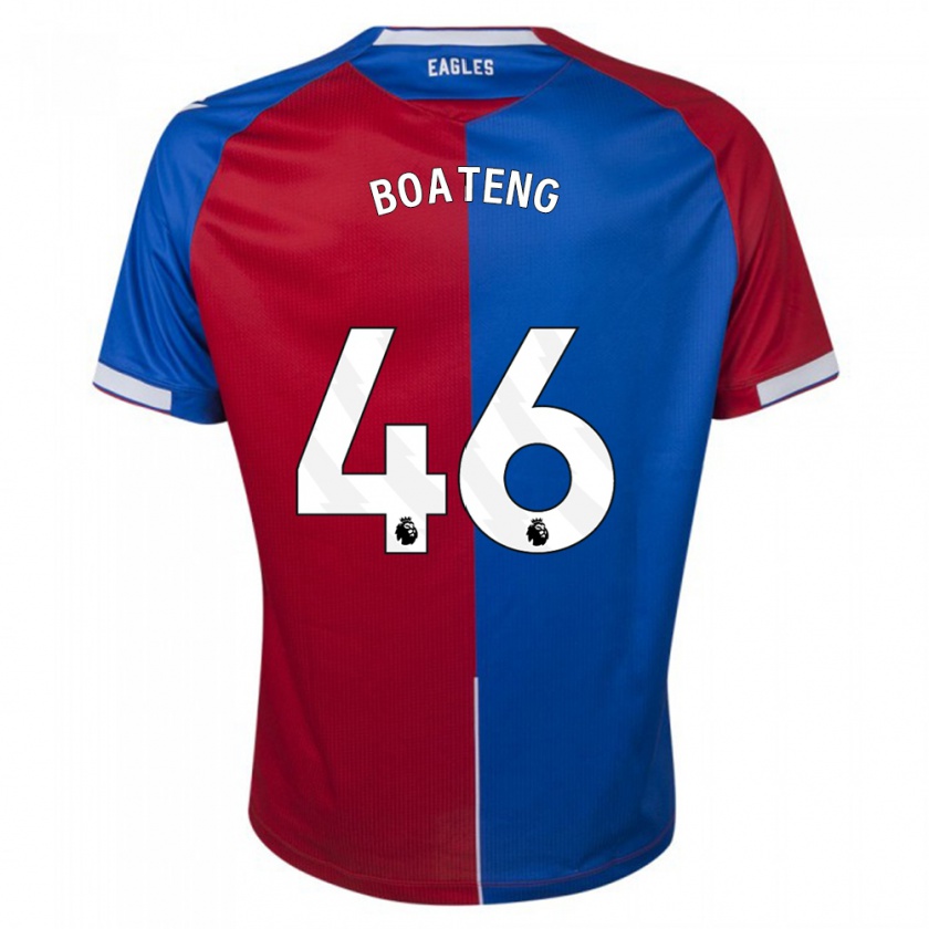 Kandiny Herren Malachi Boateng #46 Rot Blau Heimtrikot Trikot 2023/24 T-Shirt