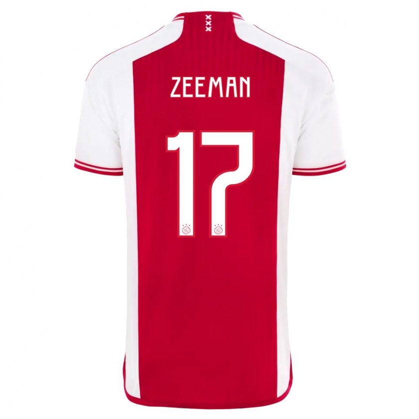 Kandiny Herren Kelly Zeeman #17 Rot-Weiss Heimtrikot Trikot 2023/24 T-Shirt
