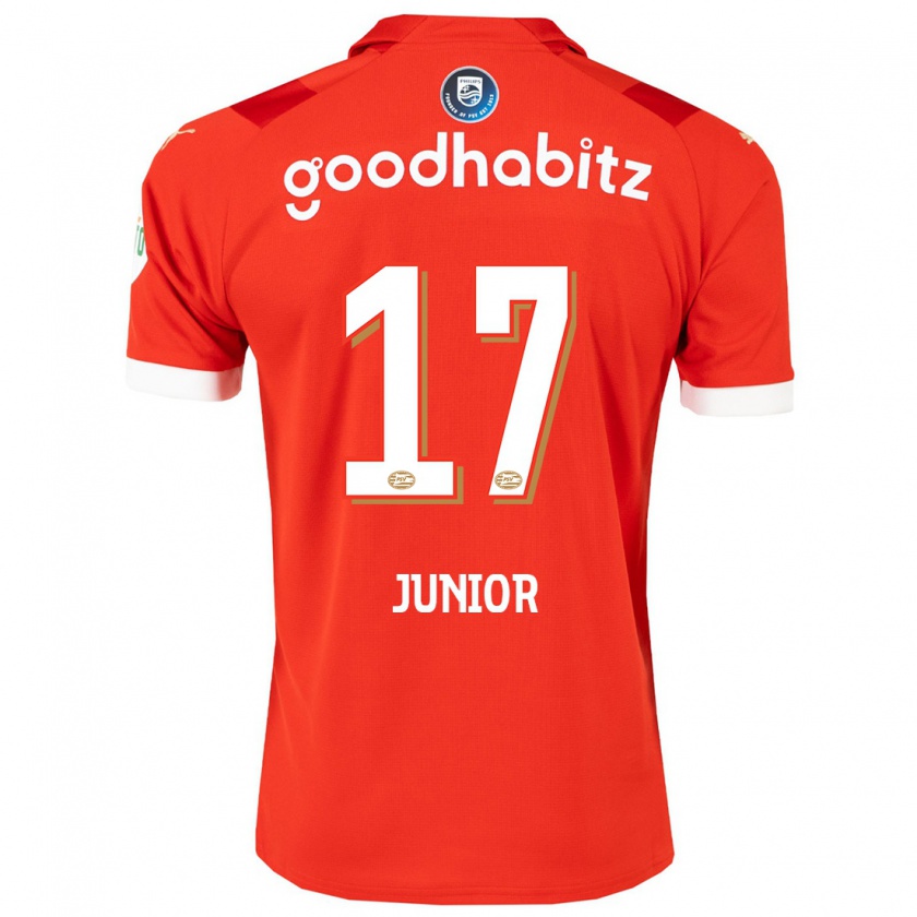 Kandiny Herren Mauro Júnior #17 Rot Heimtrikot Trikot 2023/24 T-Shirt