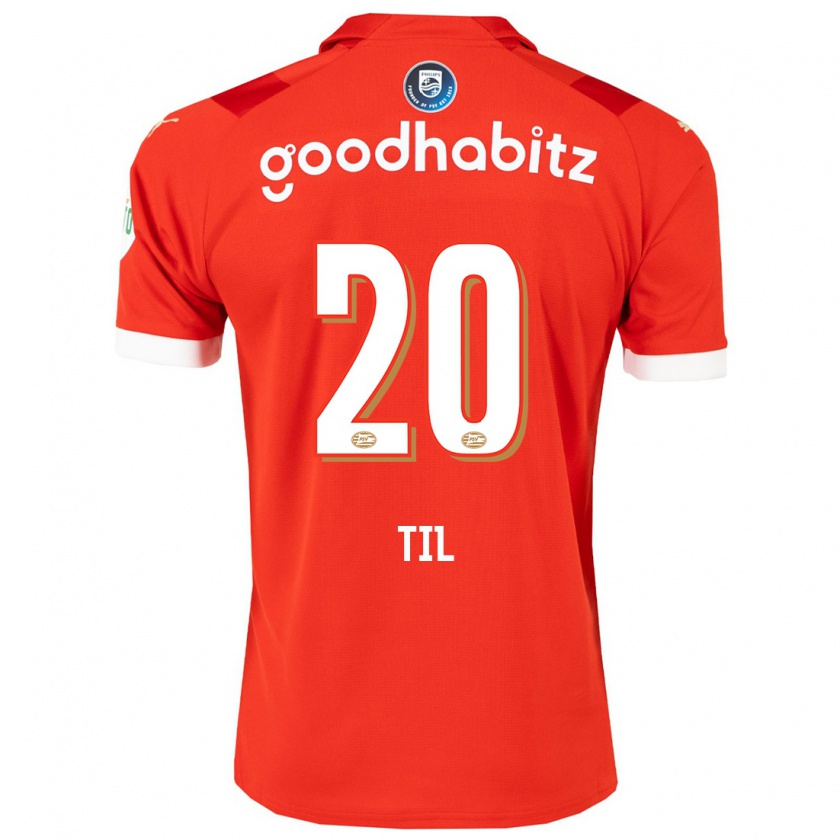Kandiny Herren Guus Til #20 Rot Heimtrikot Trikot 2023/24 T-Shirt
