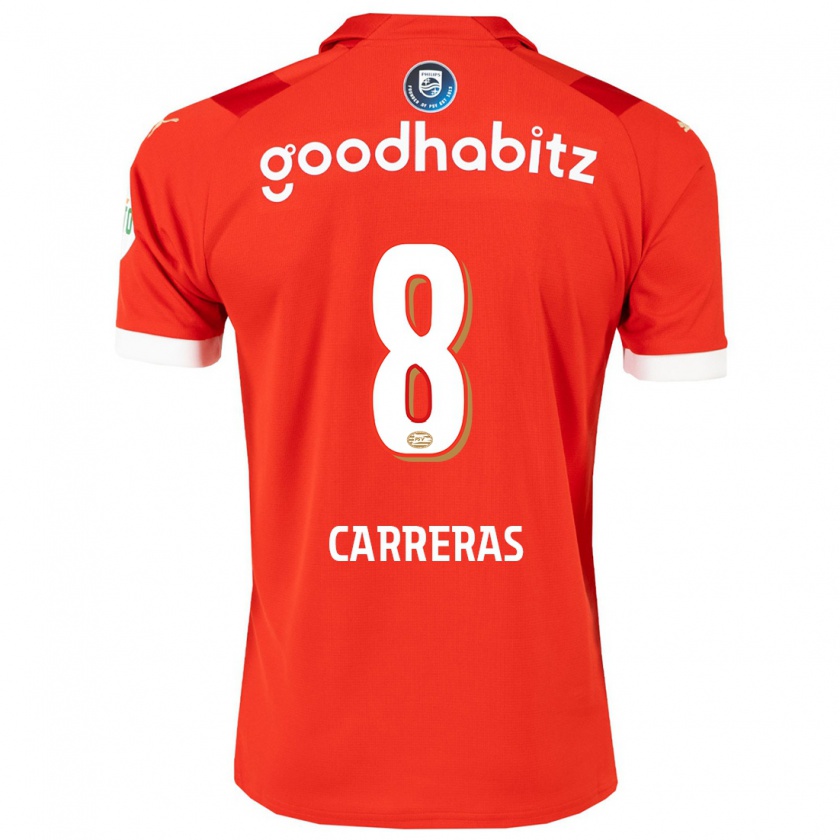 Kandiny Herren Georgina Carreras #8 Rot Heimtrikot Trikot 2023/24 T-Shirt
