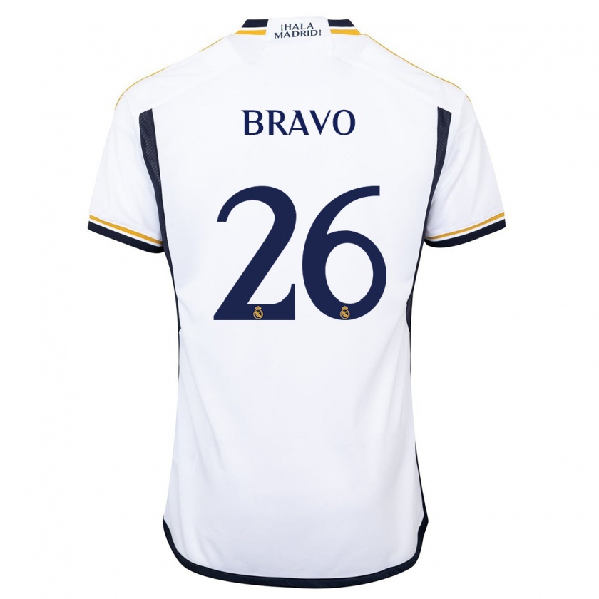 Kandiny Herren Iker Bravo #26 Weiß Heimtrikot Trikot 2023/24 T-Shirt