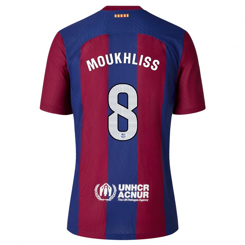 Kandiny Herren Moha Moukhliss #8 Rot Blau Heimtrikot Trikot 2023/24 T-Shirt
