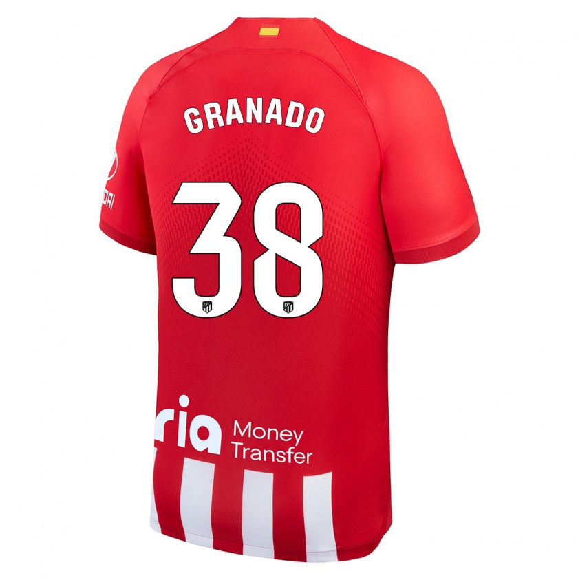 Kandiny Herren Adrian Granado #38 Rot-Weiss Heimtrikot Trikot 2023/24 T-Shirt