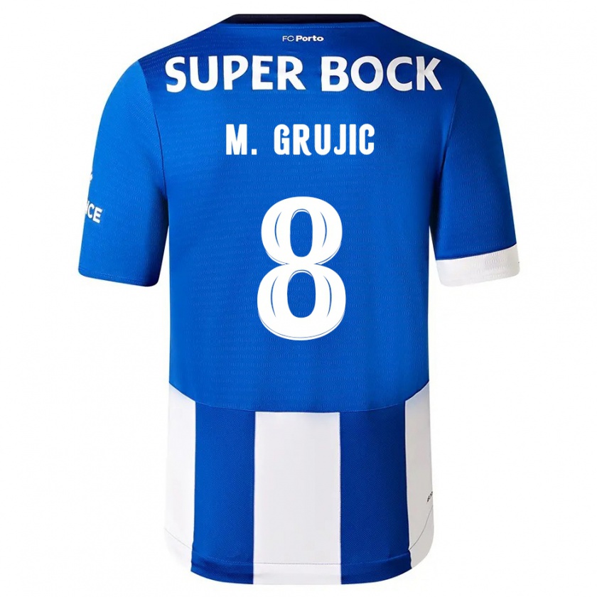 Kandiny Herren Marko Grujic #8 Blau Weiss Heimtrikot Trikot 2023/24 T-Shirt