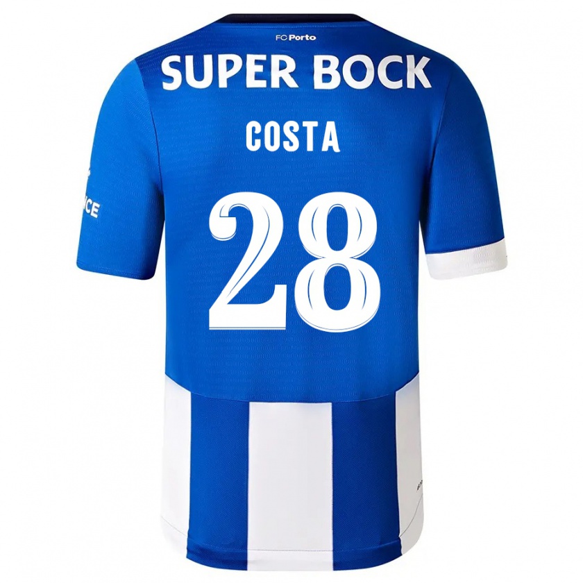 Kandiny Herren Bruno Costa #28 Blau Weiss Heimtrikot Trikot 2023/24 T-Shirt