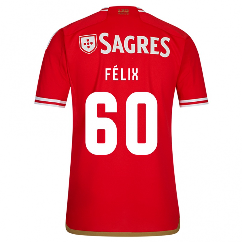 Kandiny Herren Nuno Félix #60 Rot Heimtrikot Trikot 2023/24 T-Shirt