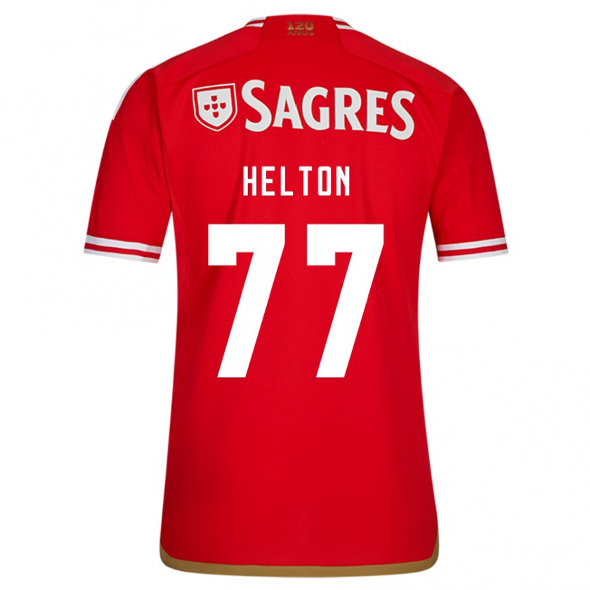 Kandiny Herren Helton Leite #77 Rot Heimtrikot Trikot 2023/24 T-Shirt