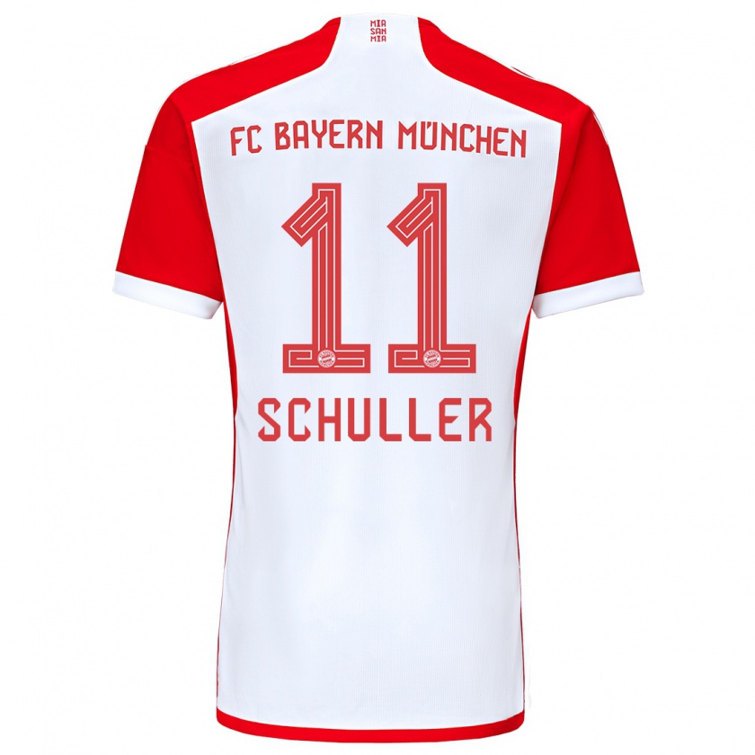 Kandiny Herren Lea Schuller #11 Rot-Weiss Heimtrikot Trikot 2023/24 T-Shirt